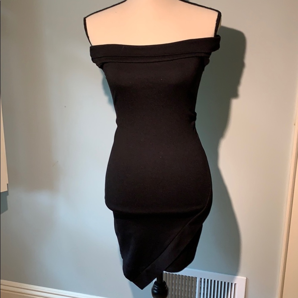 Teen black off the shoulder dress